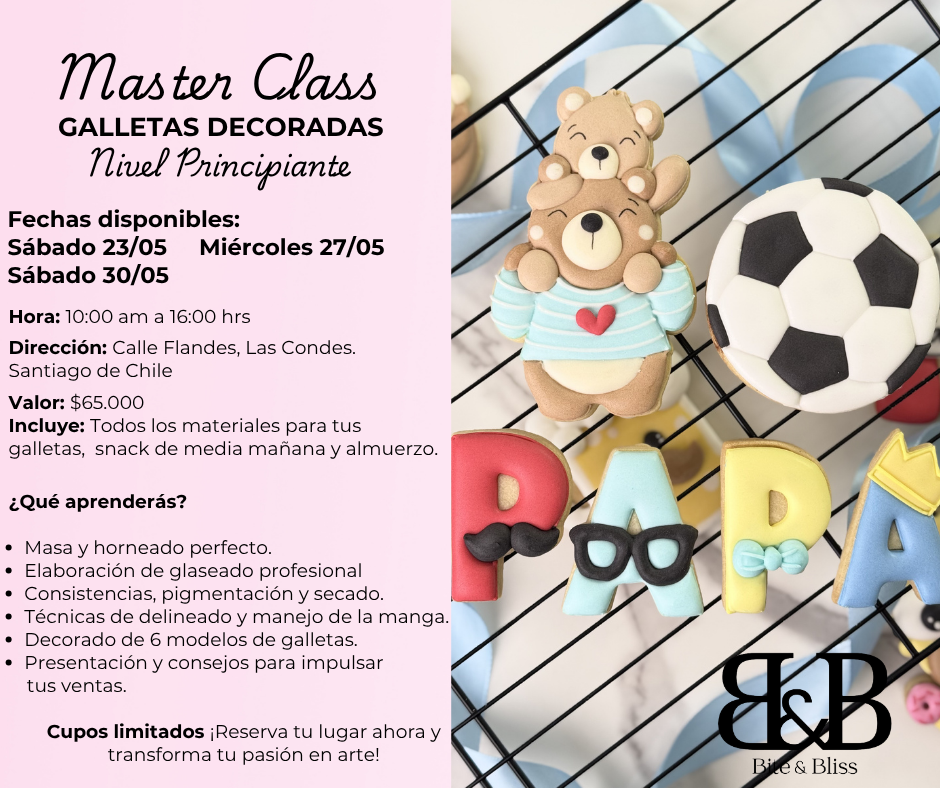 Curso de Galletas Decoradas Edición Día del Padre