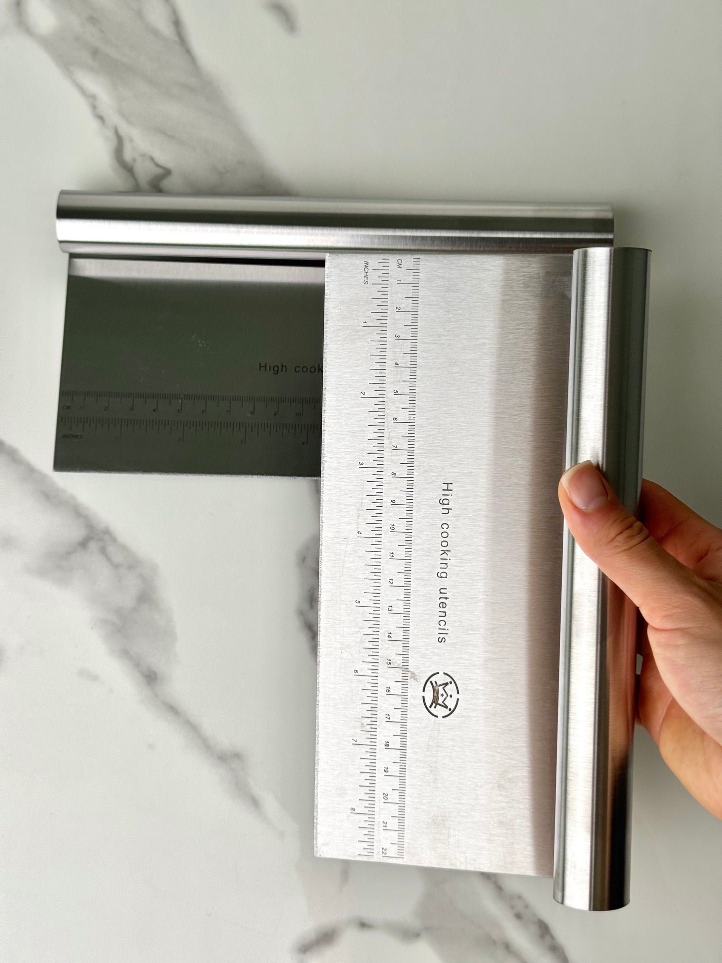 Cortador, Raspador y Scraper de Acero Inoxidable con Regla