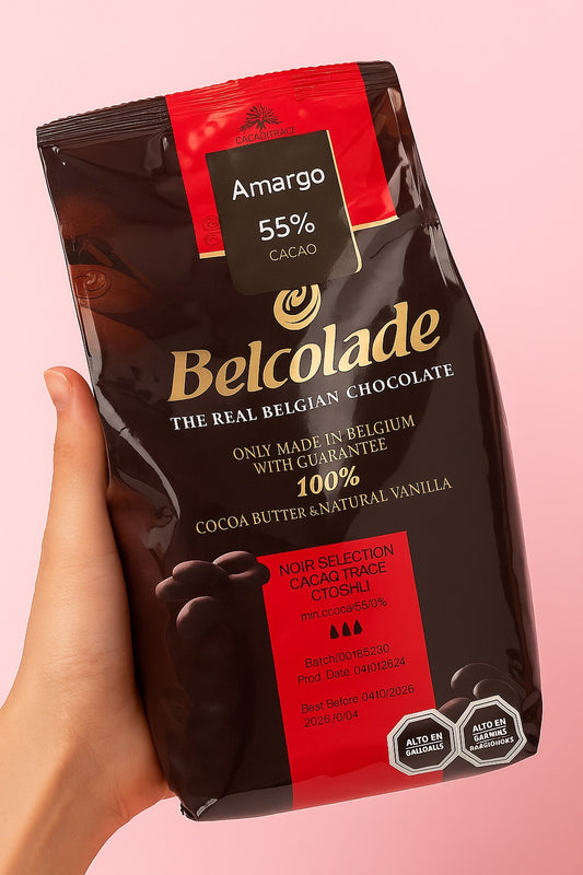 Chocolate Belcolade Amargo 55% Cacao – Bolsa 1kg