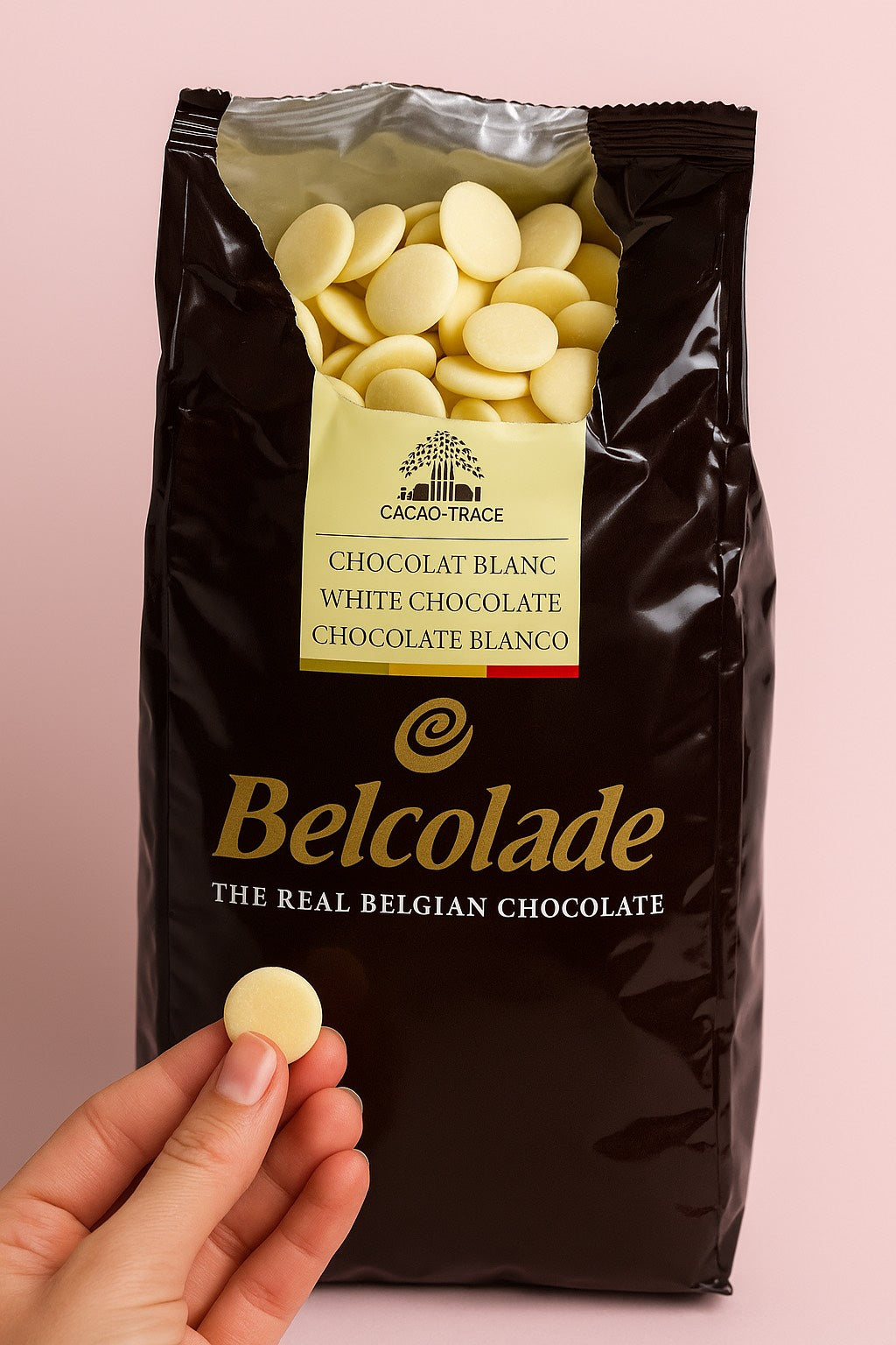 Chocolate Blanco Belcolade 31% cacao – Bolsa 1kg