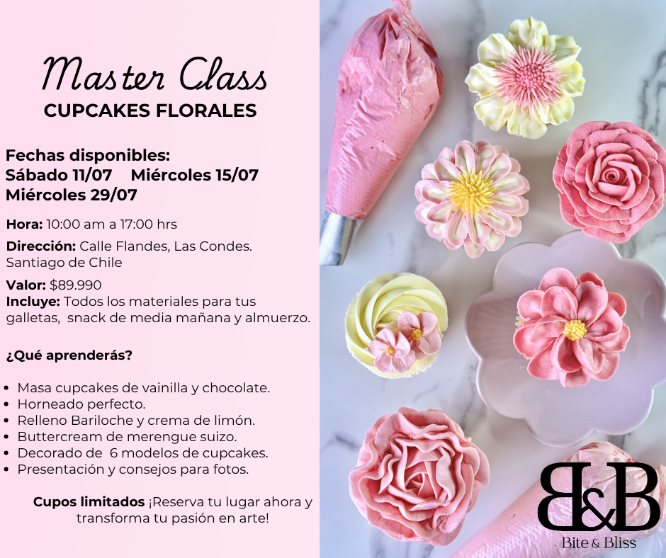 Curso Cupcakes Florales