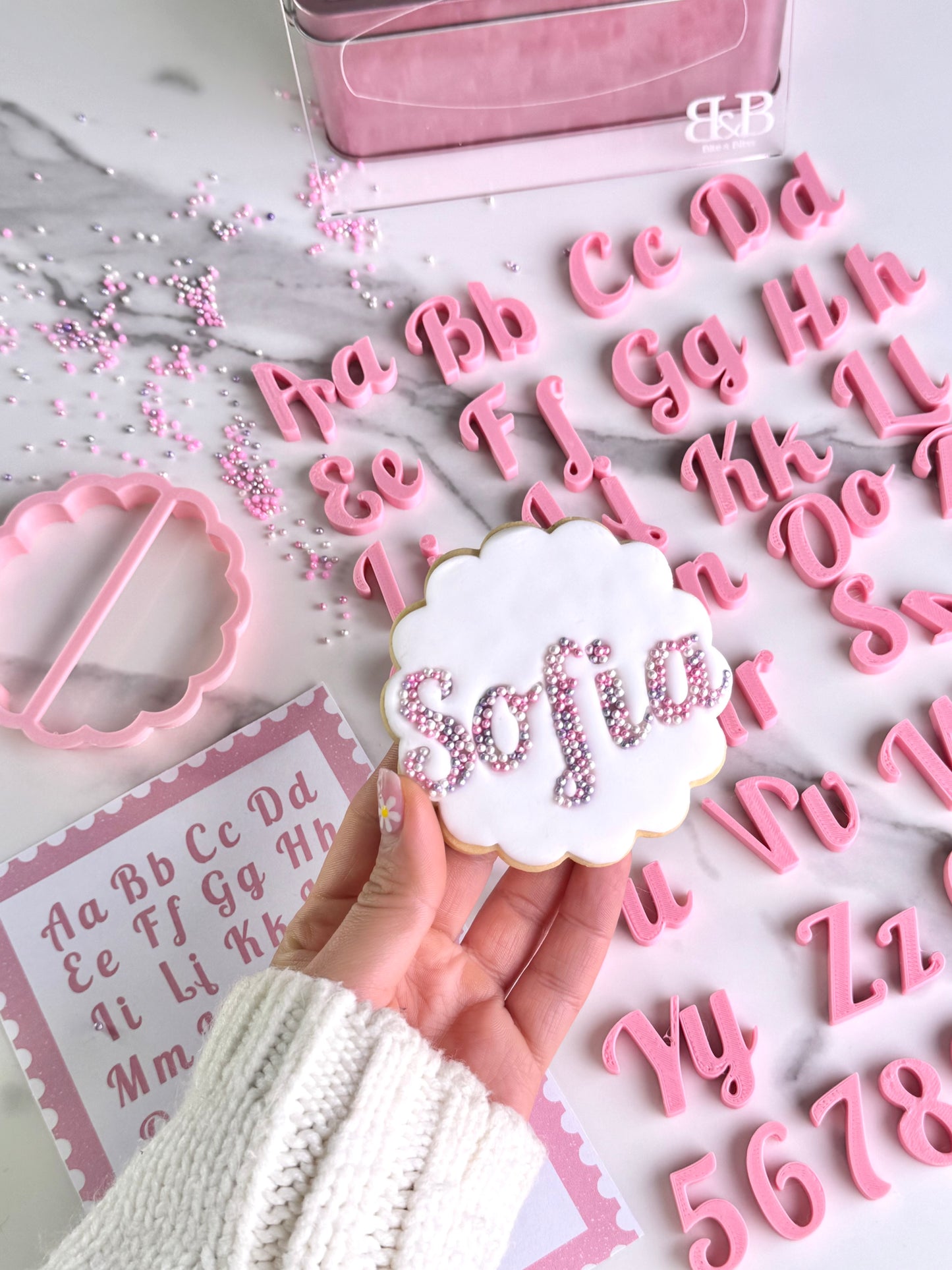 Set de Letras y Números – Tipografía Lobster
