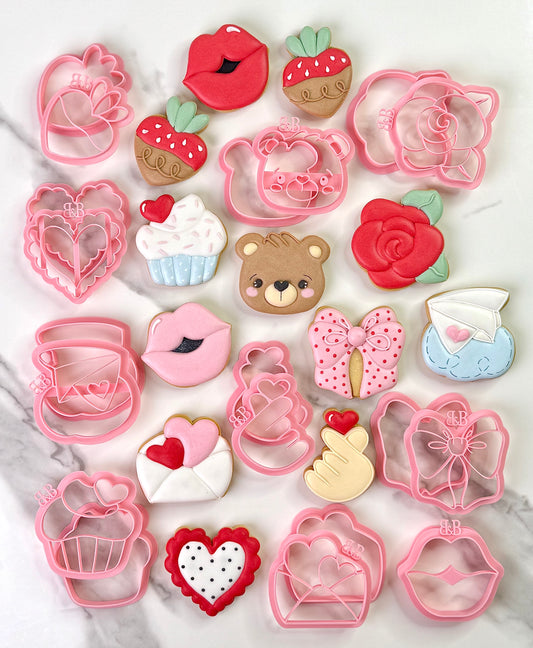 Set de Cortadores de Galletas Edición San Valentín Mini