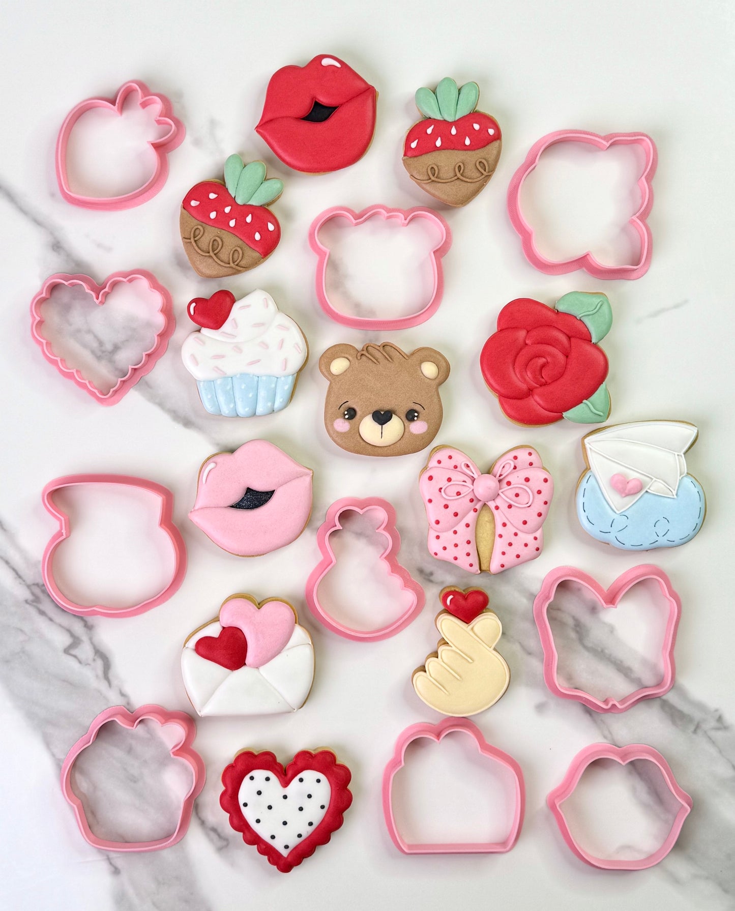 Set de Cortadores de Galletas Edición San Valentín Mini