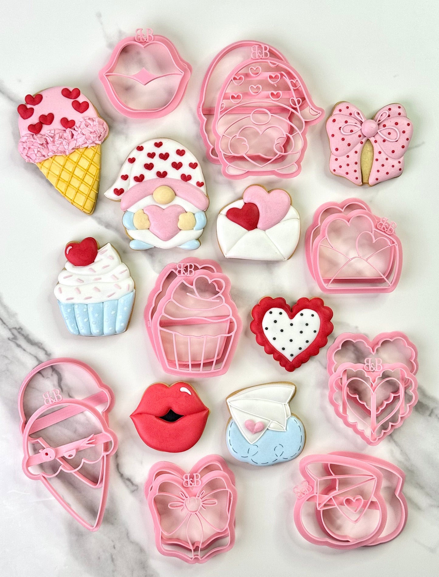 Set de Cortadores de Galletas San Valentín
