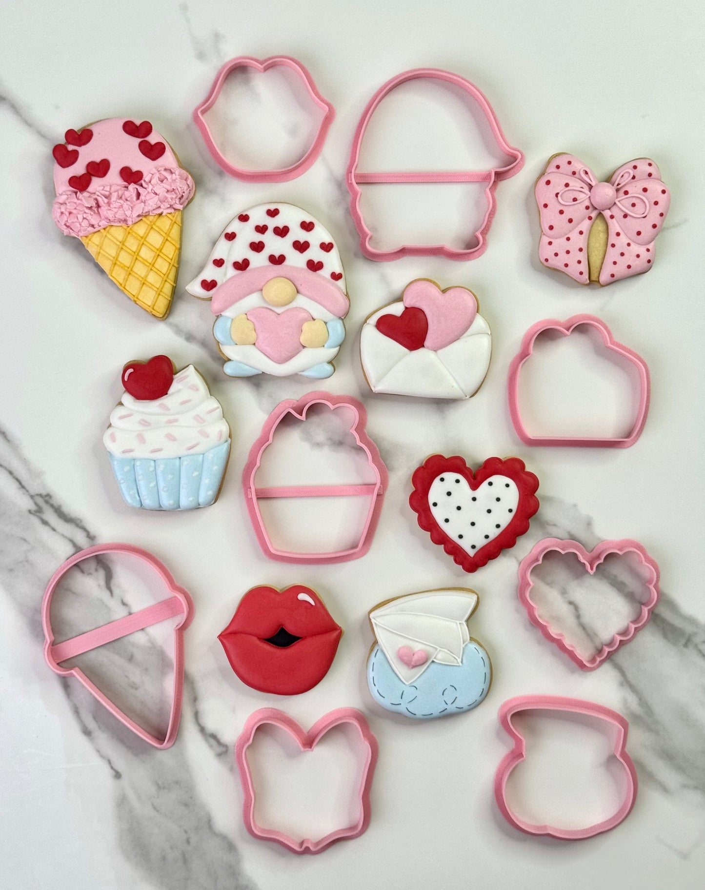 Set de Cortadores de Galletas San Valentín