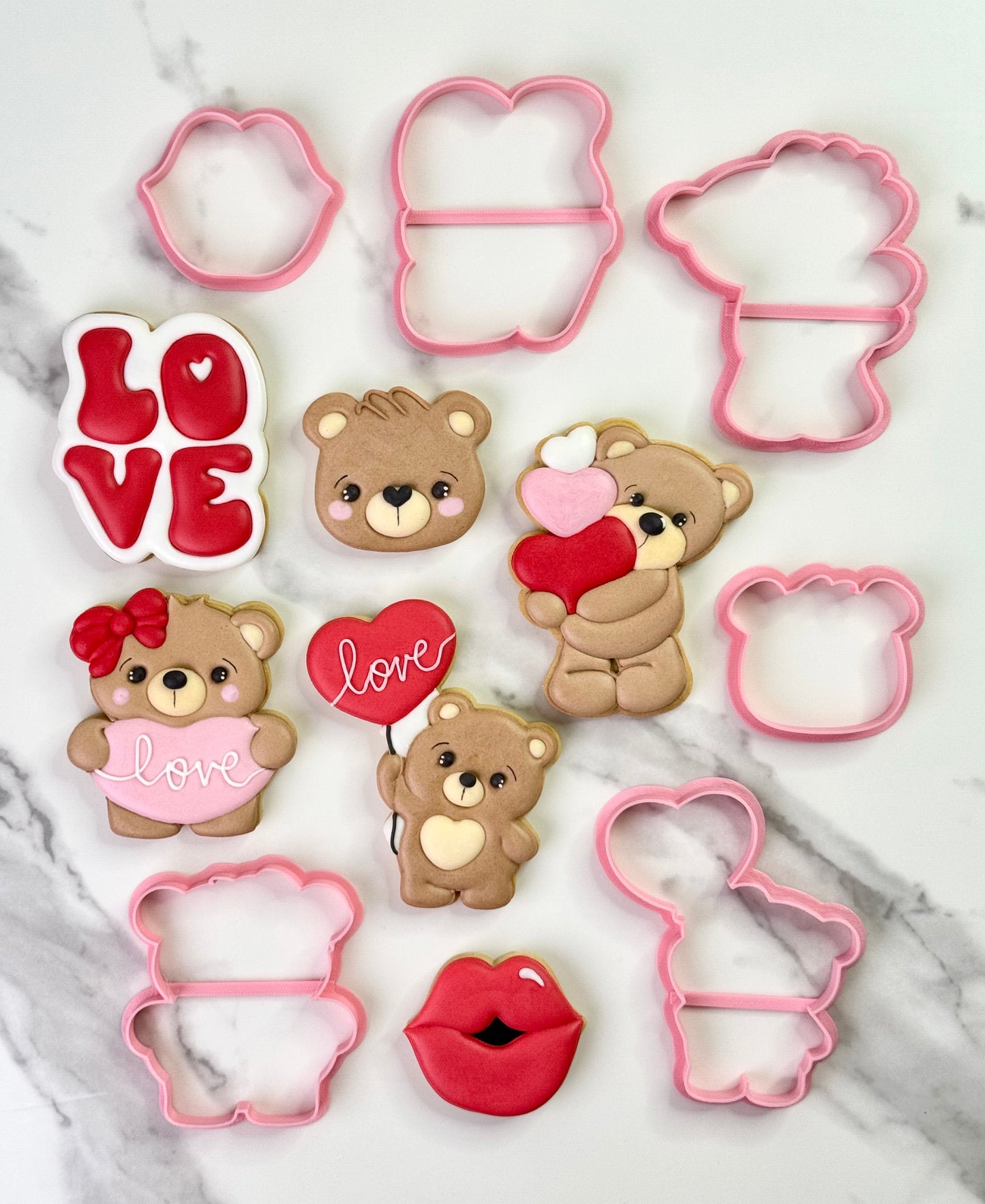 Set de Cortadores de Galletas San Valentín