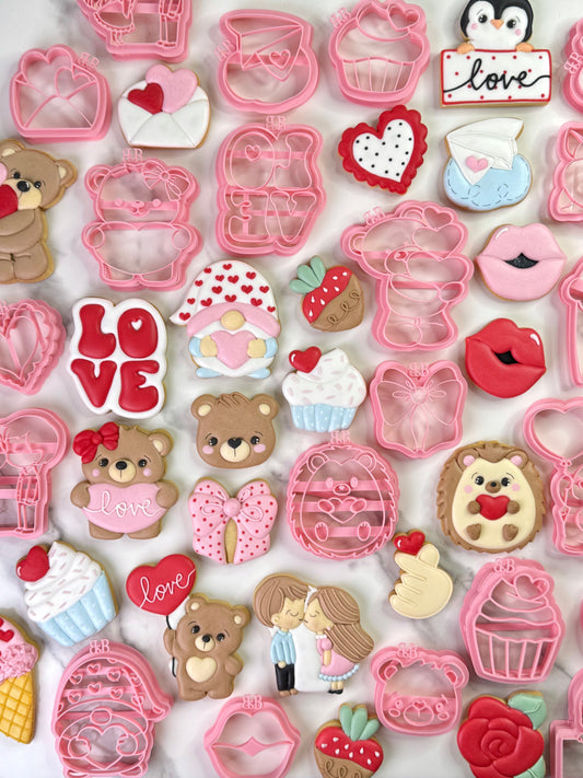 Set de Cortadores de Galletas San Valentín