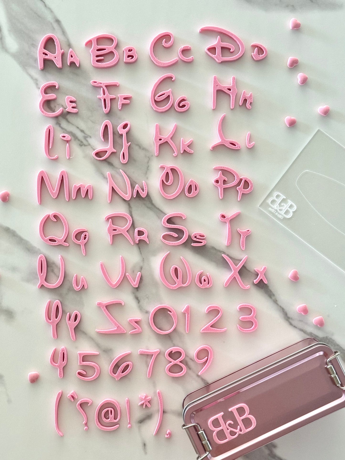 Set de Letras y Números – Tipografía Disney