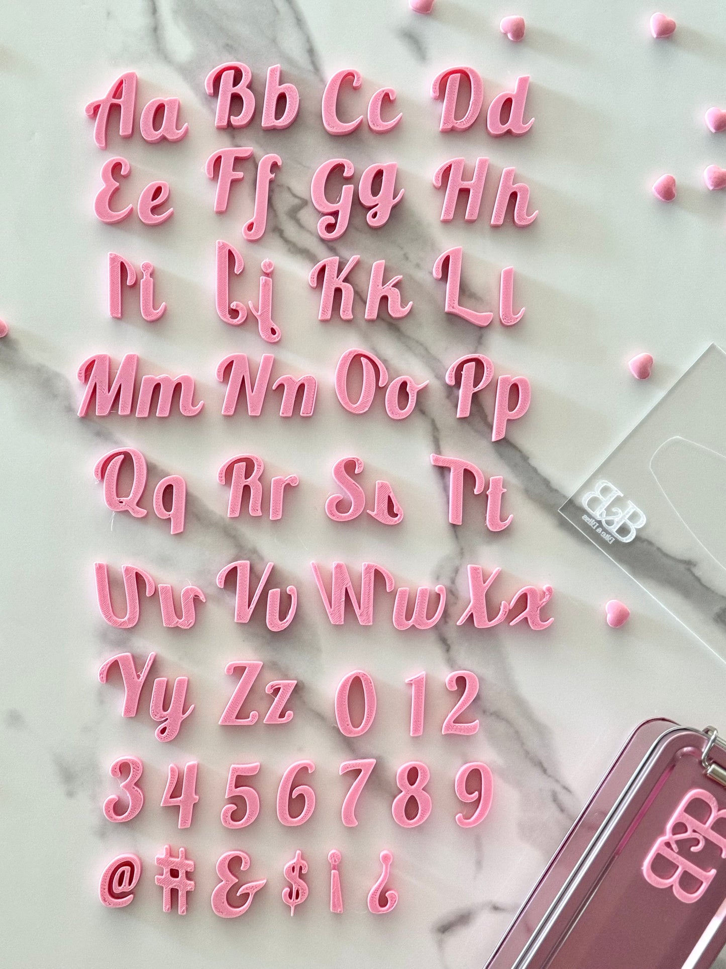 Set de Letras y Números – Tipografía Lobster