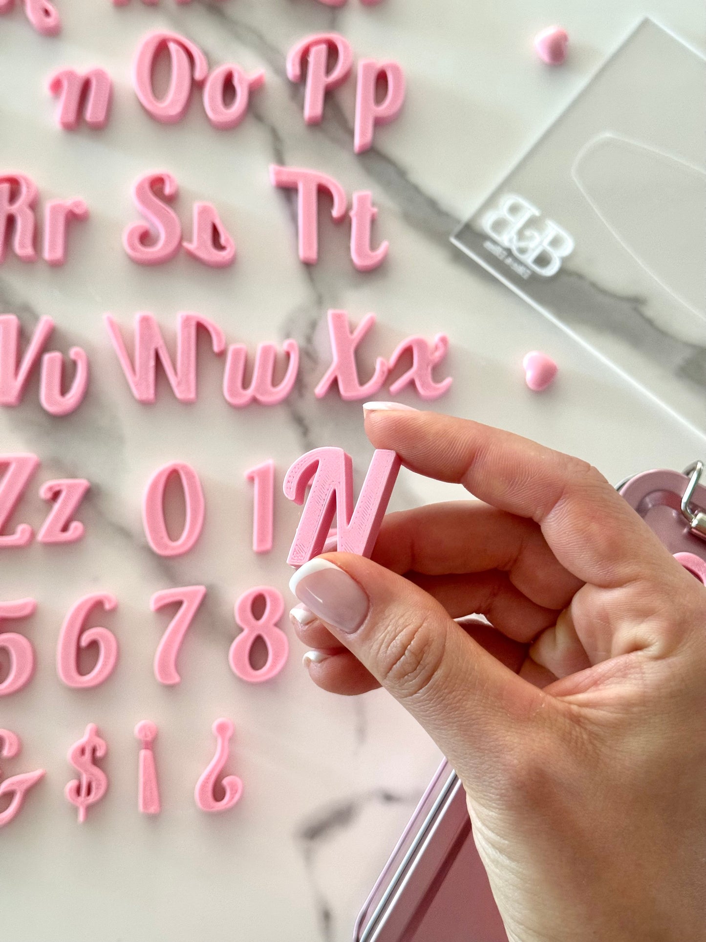Set de Letras y Números – Tipografía Lobster