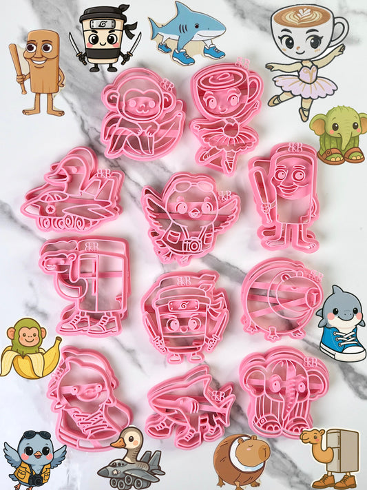 Set de Cortadores de Galletas Edición Brainrot