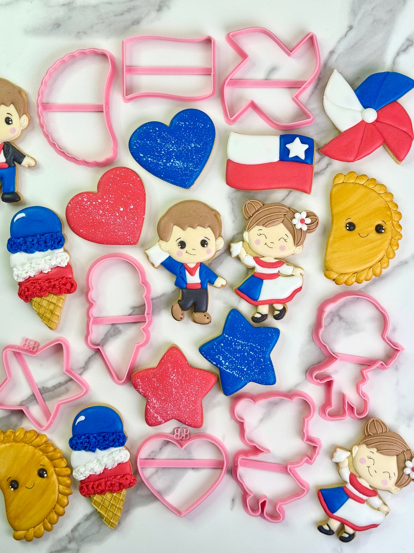 Set de Cortadores de Galletas Edición Viva Chile